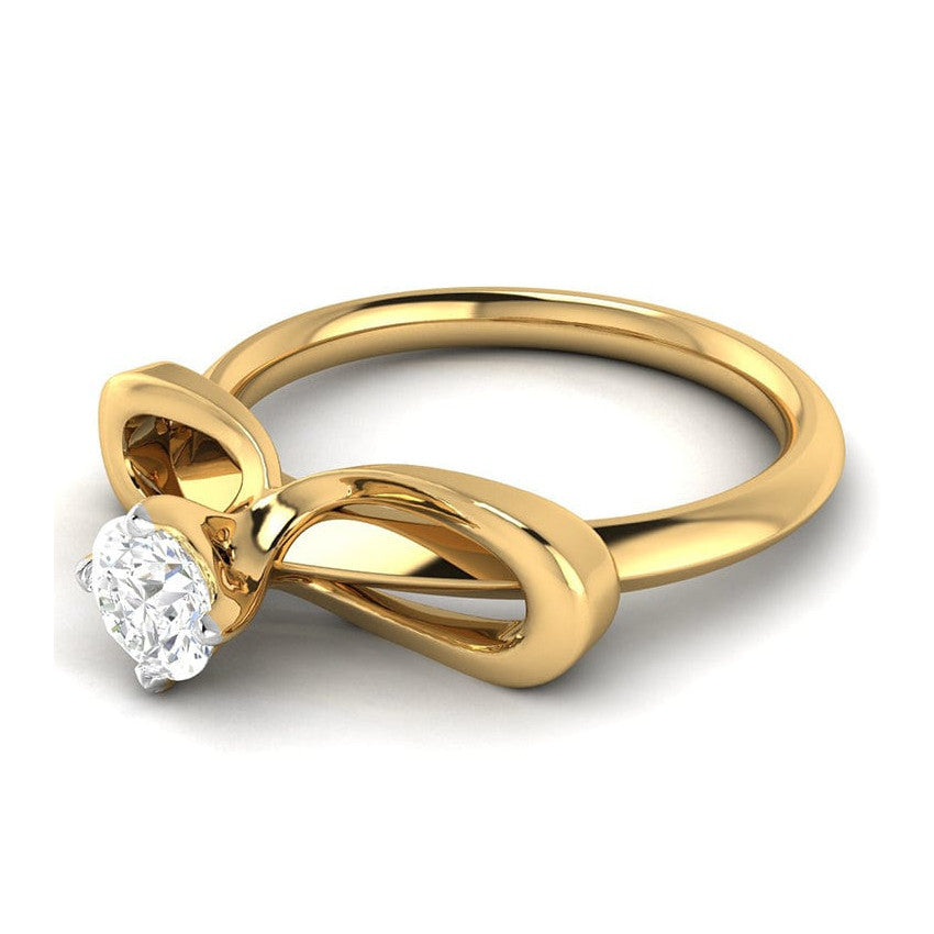 50-Pointer Lab Grown Solitaire 18K Yellow Gold Ring JL AU LG G-112Y-A   Jewelove.US