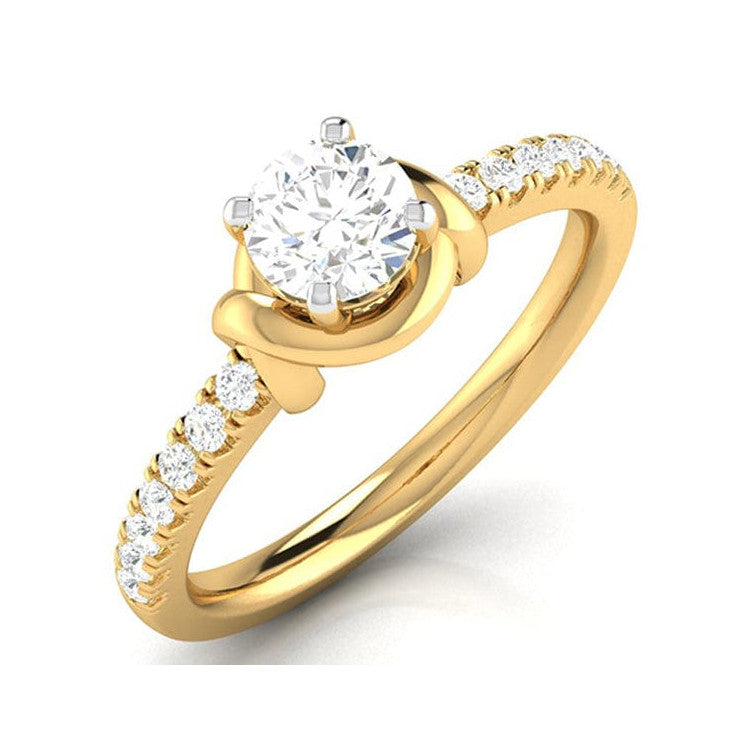 30-Pointer Solitaire 18K Yellow Gold Ring JL AU G 113Y   Jewelove.US