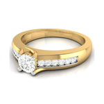 Load image into Gallery viewer, 50-Pointer Lab Grown Solitaire Diamond Accents 18K Yellow Gold Ring JL AU LG G-119Y-A   Jewelove.US
