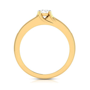 1.50-Carat Lab Grown Solitaire Diamond Accents 18K Yellow Gold Ring JL AU LG G-119Y-D   Jewelove.US