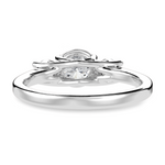 Load image into Gallery viewer, 30-Pointer Solitaire Diamond Accents Platinum Ring JL PT 1229
