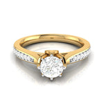 Load image into Gallery viewer, 50-Pointer Lab Grown Solitaire Diamond Shank 18K Yellow Gold Ring JL AU LG G-109Y-A   Jewelove.US
