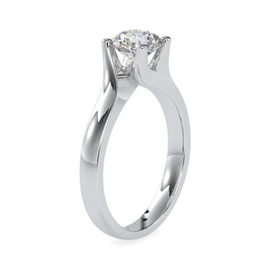 1-Carat Lag Grown Solitaire Engagement Ring JL PT LG G 0051-B