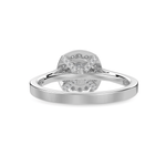 Load image into Gallery viewer, 50-Pointer Lab Grown Solitaire Halo Diamond Shank Platinum Ring JL PT LG G 1332
