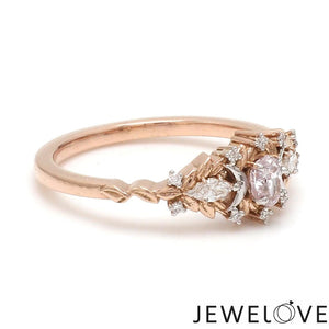 30-Pointer Natural Fancy Pink Diamond 18K Rose Gold Ring JL AU 136R