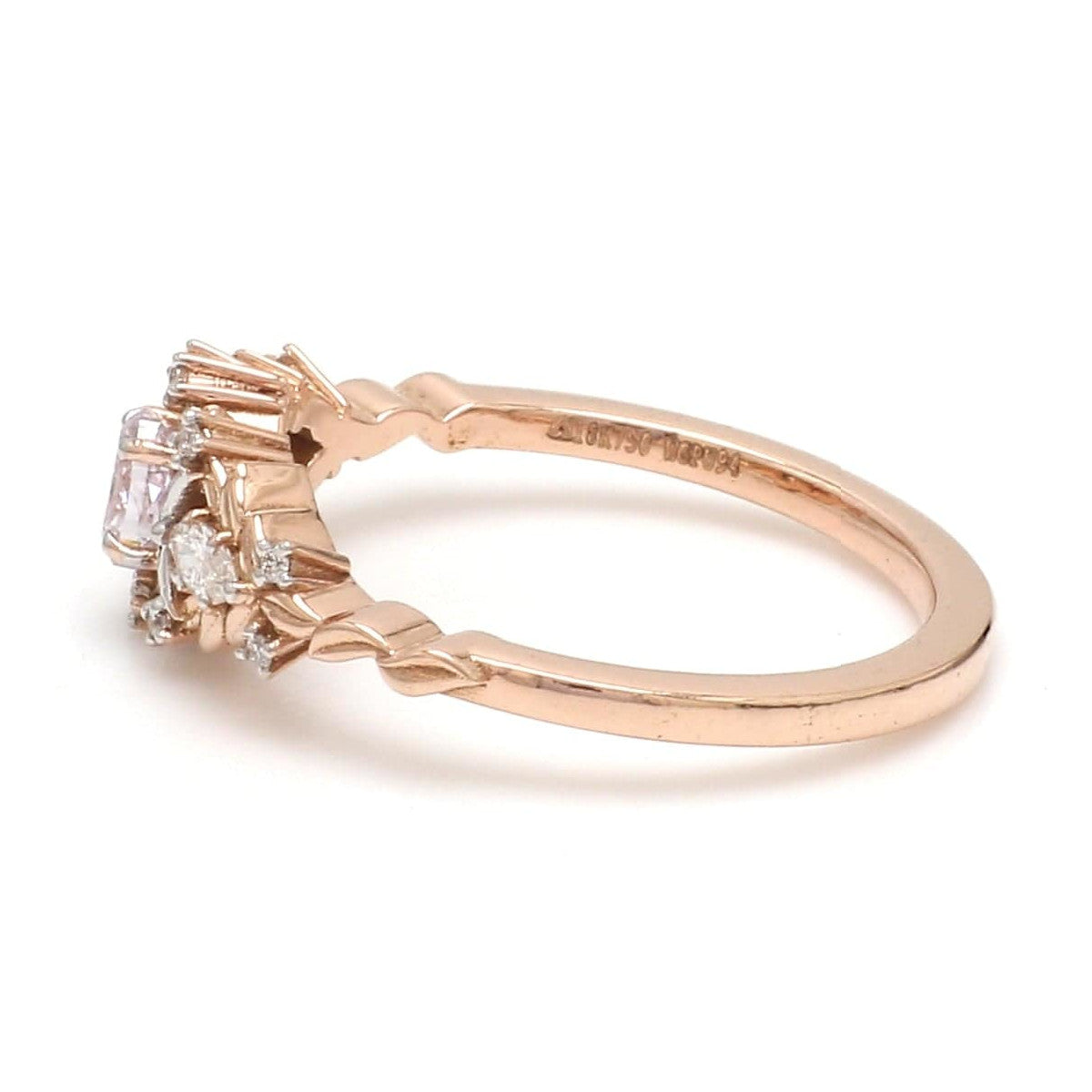 30-Pointer Natural Fancy Pink Diamond 18K Rose Gold Ring JL AU 136R