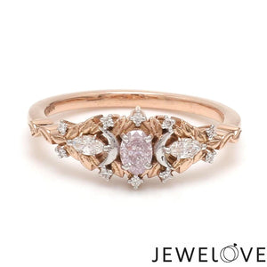 30-Pointer Natural Fancy Pink Diamond 18K Rose Gold Ring JL AU 136R