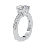 Load image into Gallery viewer, 1-Carat Lab Grown Solitaire Platinum Diamond Shank Ring JL PT LG G 0167-B
