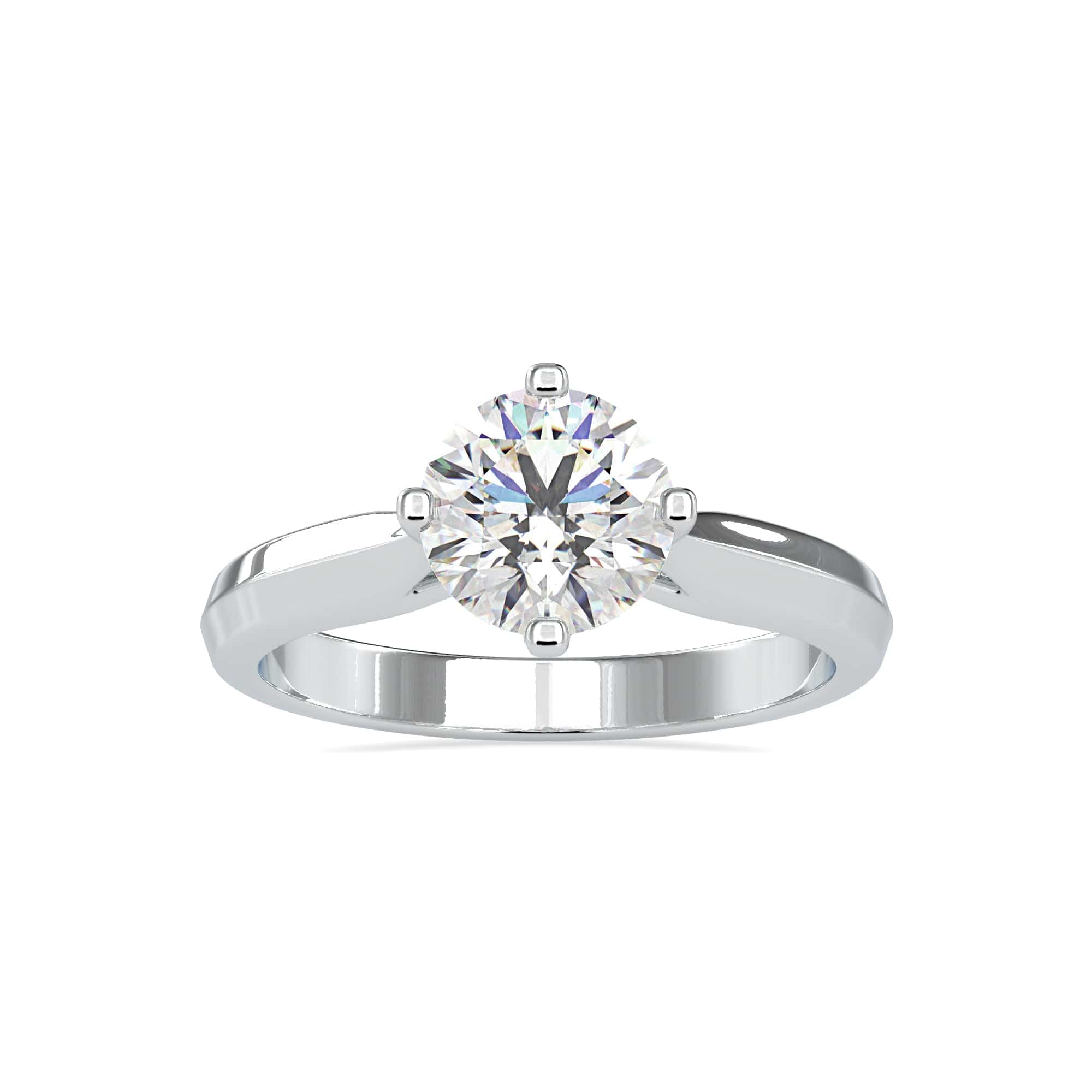 1-Carat Lab Grown Solitaire Platinum Ring JL PT LG G 0143-B