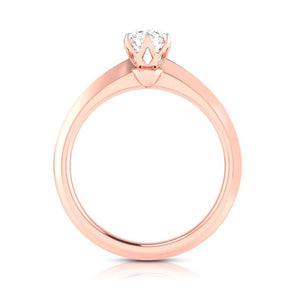 1-Carat Lab Grown Solitaire Rose Gold Ring JL AU LG G 106R-C   Jewelove.US