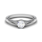 Load image into Gallery viewer, 50 Pointer Split Shank Platinum Solitaire Engagement Ring for Women JL PT 546
