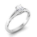 Load image into Gallery viewer, 50 Pointer Split Shank Platinum Solitaire Engagement Ring for Women JL PT 546
