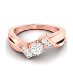 Load image into Gallery viewer, 30-Pointer Solitaire Diamond Designer Rose Gold Solitaire Ring JL AU G 104R
