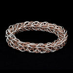 Load image into Gallery viewer, 3D Platinum &amp; Rose Gold Bracelet for Men JL PTB 703-A
