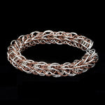 Load image into Gallery viewer, 3D Platinum &amp; Rose Gold Bracelet for Men JL PTB 703-A
