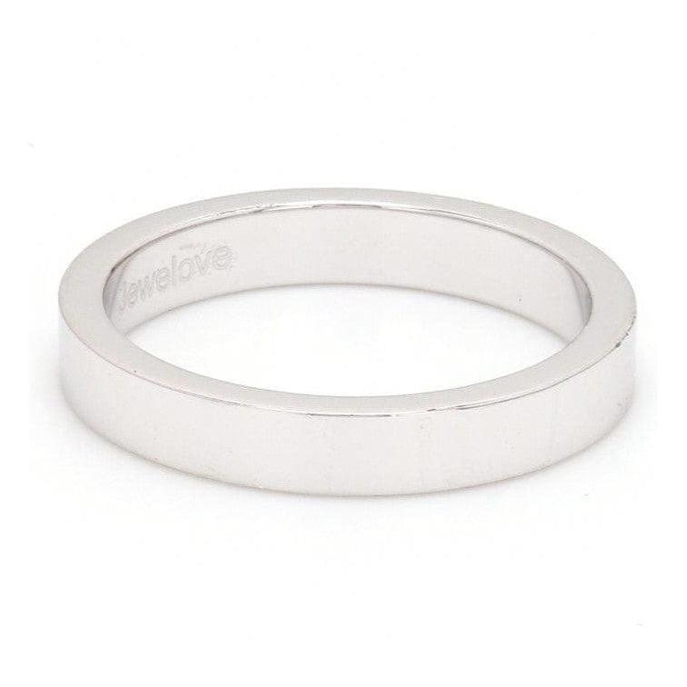 3mm Flat Platinum Wedding Band SJ PTO 223-Flat