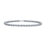 Load image into Gallery viewer, Platinum Bangle with Diamond Cut Balls JL PTB 618
