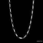 Load image into Gallery viewer, 3mm Japanese Milano Platinum Rectangular Links Chain for Men JL PT CH 1212
