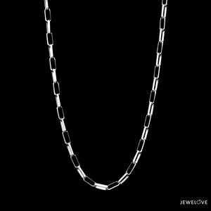 3mm Japanese Milano Platinum Rectangular Links Chain for Men JL PT CH 1212