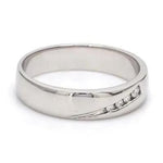 Load image into Gallery viewer, 4 Diamond Platinum Band for Men JL PT 476
