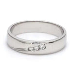 Load image into Gallery viewer, 4 Diamond Platinum Band for Men JL PT 476
