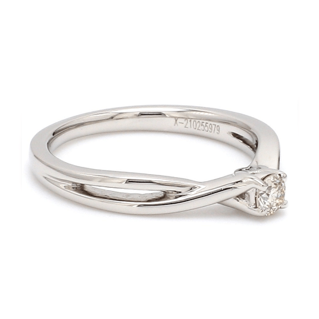 Pointer Classic 4 Prong Solitaire Ring made in Platinum JL PT 676