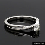 Load image into Gallery viewer, Pointer Classic 4 Prong Solitaire Ring made in Platinum JL PT 676
