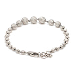 Load image into Gallery viewer, 5.9mm Platinum Bracelet with Shine Diamond Cut Balls JL PTB 1205
