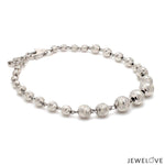 Load image into Gallery viewer, 5.9mm Platinum Bracelet with Shine Diamond Cut Balls JL PTB 1205
