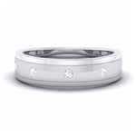 Load image into Gallery viewer, 5 Diamond Unisex Platinum Wedding Band JL PT 5892
