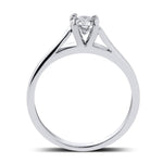 Load image into Gallery viewer, 50 Pointer Classic 4 Prong Cathedral Setting Platinum Solitaire Ring JL PT 558
