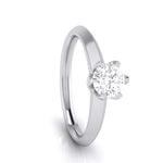 Load image into Gallery viewer, 70-Pointer Flowery Platinum Solitaire Engagement Ring JL PT G 106-B   Jewelove.US
