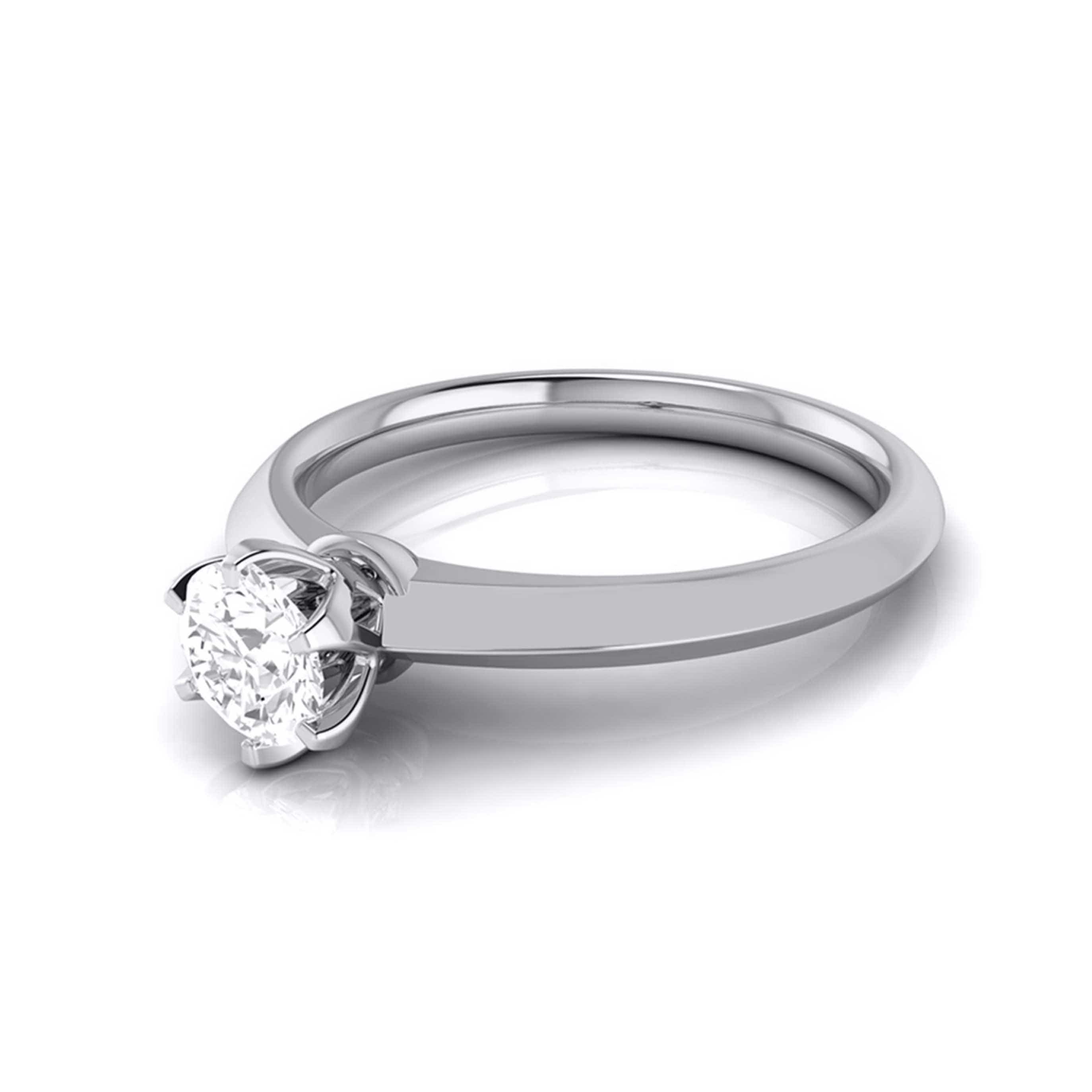 70-Pointer Flowery Platinum Solitaire Engagement Ring JL PT G 106-B   Jewelove.US