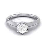 Load image into Gallery viewer, 70-Pointer Flowery Platinum Solitaire Engagement Ring JL PT G 106-B   Jewelove.US
