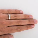 Load image into Gallery viewer, 50-Pointer Men&#39;s Platinum Ring with Embedded Solitaire JL PT 559
