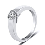 Load image into Gallery viewer, 70-Pointer Lab Grown Solitaire Platinum Men&#39;s Ring with JL PT LG G 559-A
