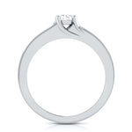 Load image into Gallery viewer, 30-Pointer Platinum Solitaire Engagement Ring for Women with Accent Diamonds JL PT G 119
