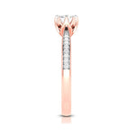 Load image into Gallery viewer, 1.50-Carat Lab Grown Solitaire Diamond Shank 18K Rose Gold Ring JL AU LG G-109R-D   Jewelove.US
