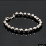 Load image into Gallery viewer, 5mm Diamond Cut Balls Platinum Bracelet for Women JL PTB 1185
