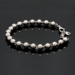 Load image into Gallery viewer, 5mm Diamond Cut Balls Platinum Bracelet for Women JL PTB 1185
