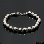 Load image into Gallery viewer, 5mm Diamond Cut Balls Platinum Bracelet for Women JL PTB 1185
