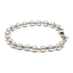 Load image into Gallery viewer, 5mm Diamond Cut Balls Platinum Bracelet for Women JL PTB 1185
