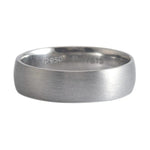 Load image into Gallery viewer, 6mm Brushed Finish Comfort Fit Platinum Wedding Band for Men JL PT 436
