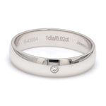 Load image into Gallery viewer, 6mm Single Diamond Platinum Love Bands JL PT 630
