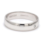 Load image into Gallery viewer, 6mm Single Diamond Platinum Love Bands JL PT 630
