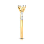 Load image into Gallery viewer, 1.50-Carat Lab Grown Solitaire Diamond Shank Yellow Gold Ring JL AU LG G 105Y-D
