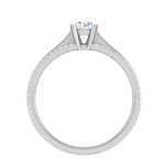 Load image into Gallery viewer, 50-Pointer Solitaire Diamond Split Shank Platinum Ring JL PT RP RD 142-A

