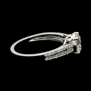 70-Pointer Solitaire Platinum Diamond Split Shank Ring JL PT 1221-C