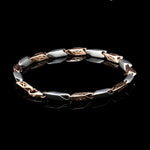 Load image into Gallery viewer, 5.75mm Platinum &amp; Rose Gold Bracelet for Men JL PTB 1217
