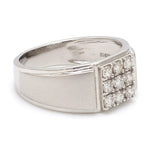 Load image into Gallery viewer, 9 Diamond Platinum Ring for Men JL PT 940
